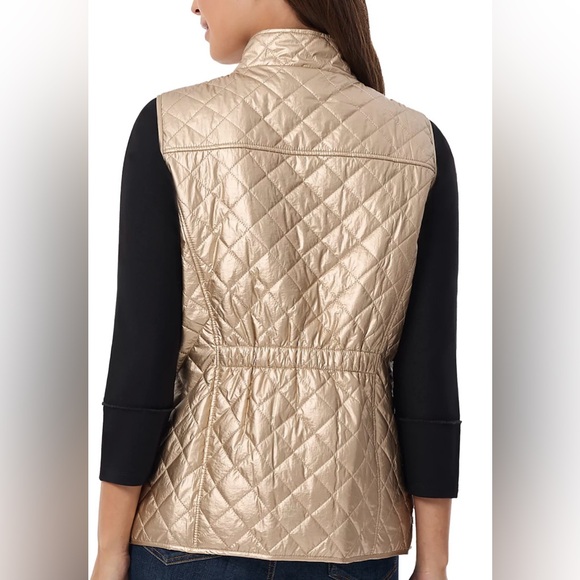 NWT Jones New York Women's Quilted Snap-Closure Vest Jacket - Picture 3 of 3